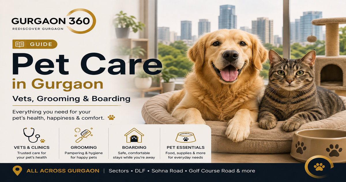 Pet Care in Gurgaon: Vets, Grooming & Boarding